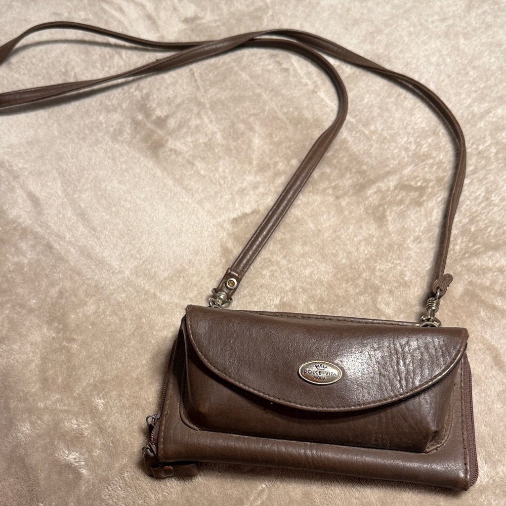 Dolce Vita Dark Brown Crossbody Bag